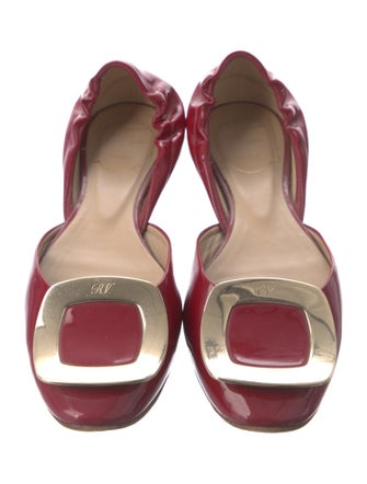 Roger Vivier Patent Leather D'Orsay Flats