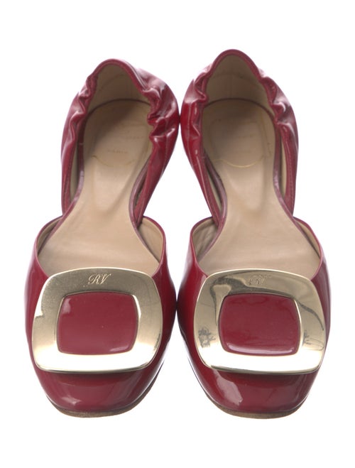 Roger Vivier Patent Leather D'Orsay Flats