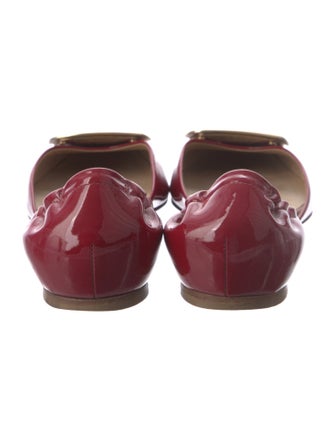 Roger Vivier Patent Leather D'Orsay Flats