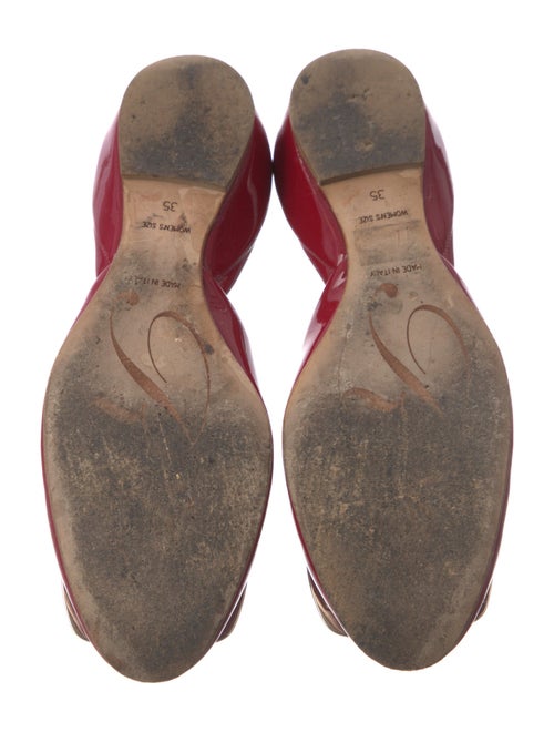 Roger Vivier Patent Leather D'Orsay Flats