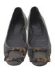 Roger Vivier Suede Animal Print Flats