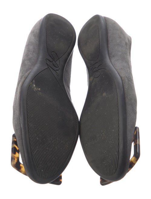 Roger Vivier Suede Animal Print Flats