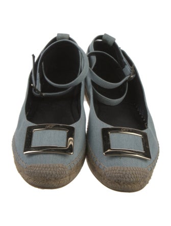 Roger Vivier Denim Espadrilles