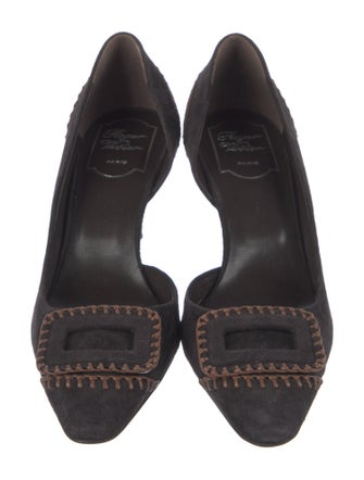 Roger Vivier Suede Slingback Sandals