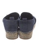 Roger Vivier Denim Sequin Embellishments Espadrilles