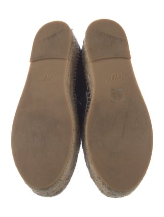 Roger Vivier Denim Sequin Embellishments Espadrilles