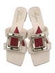 Roger Vivier Leather Slides