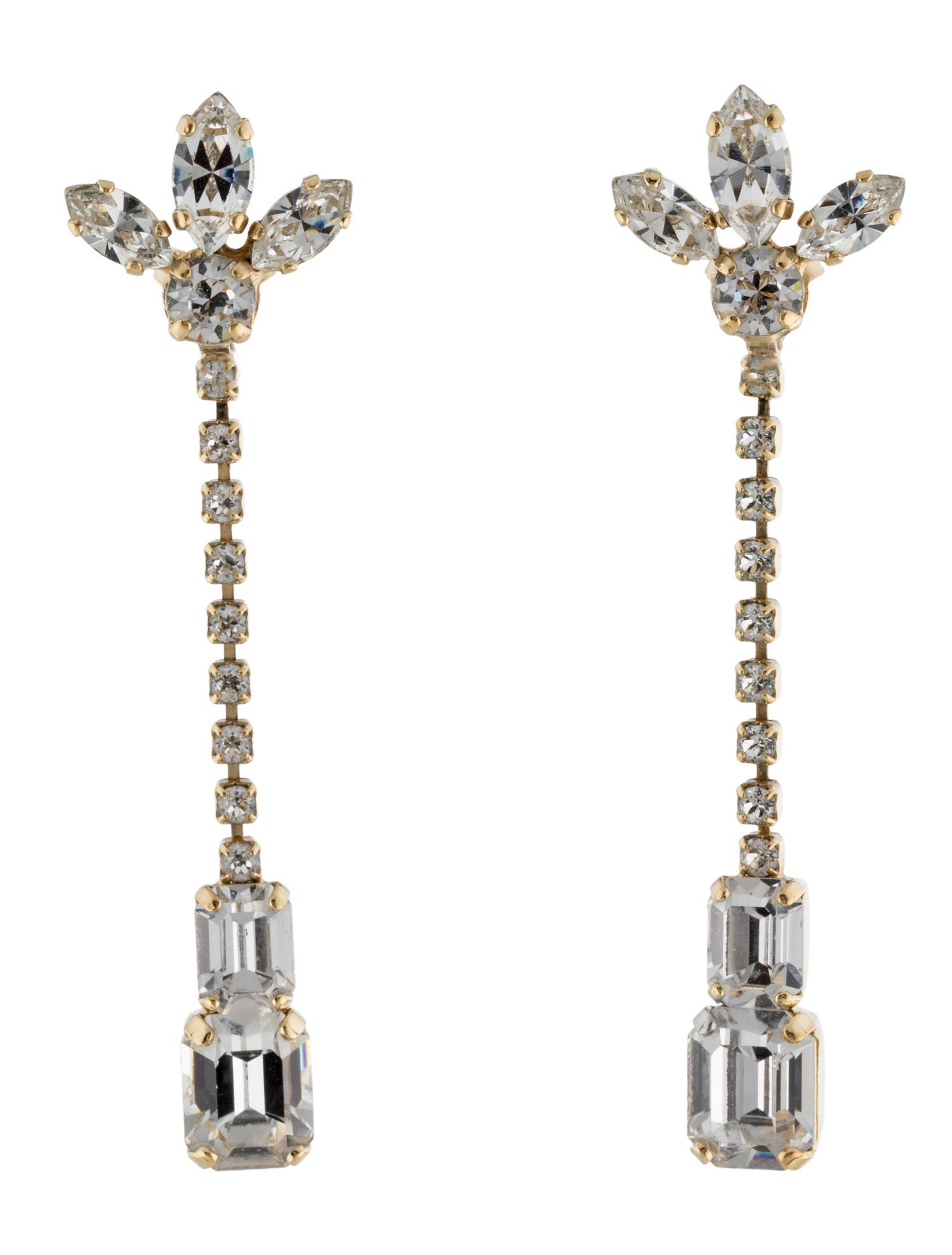 Roger Vivier Crystal Drop Earrings