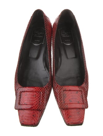 Roger Vivier Snakeskin Animal Print Pumps