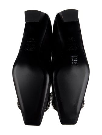 Roger Vivier Satin Crystal Embellishments Pumps