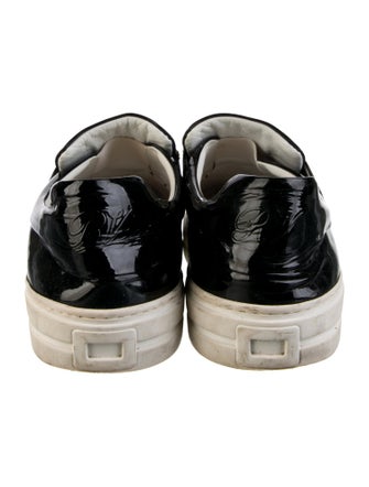 Roger Vivier Patent Leather Crystal Embellishments Sneakers