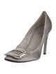 Roger Vivier Satin Crystal Embellishments Pumps