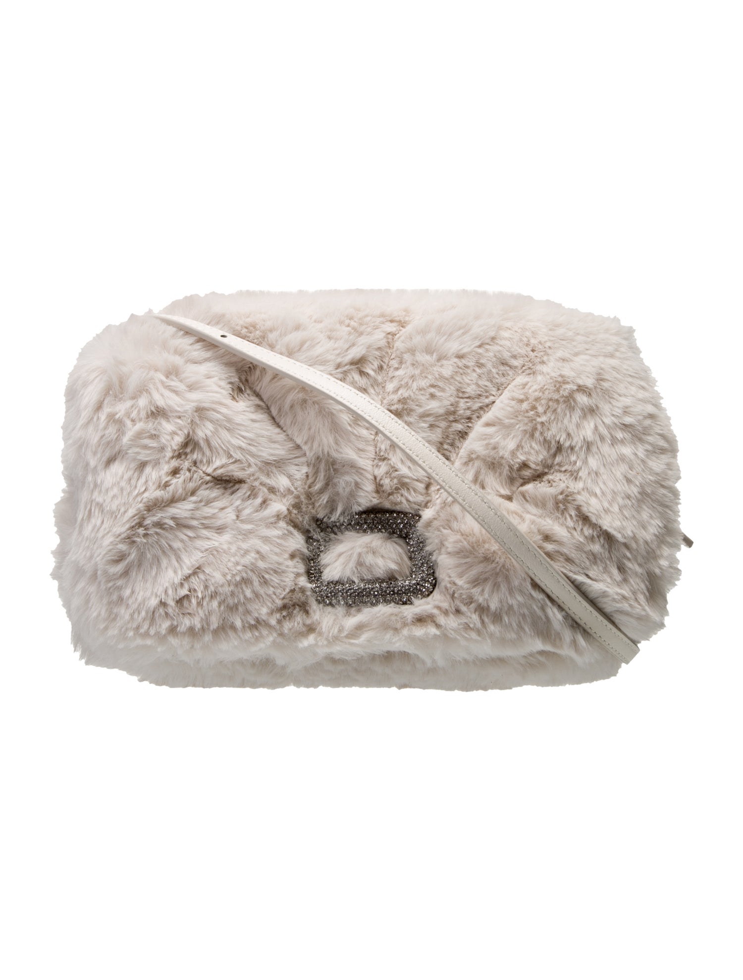 Roger Vivier Faux Fur Crossbody Bag