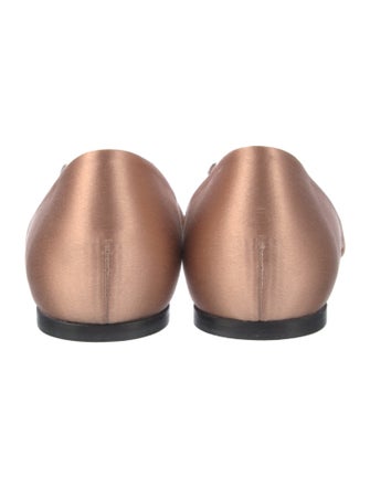 Roger Vivier Satin Crystal Embellishments Slides