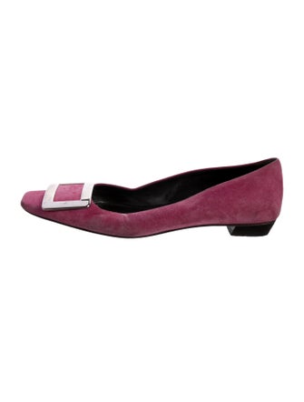 Roger Vivier Suede Ballet Flats