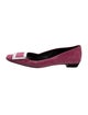 Roger Vivier Suede Ballet Flats