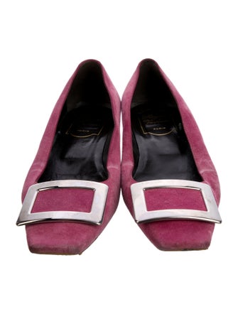 Roger Vivier Suede Ballet Flats