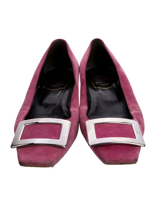 Roger Vivier Suede Ballet Flats