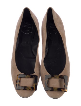 Roger Vivier Suede Flats