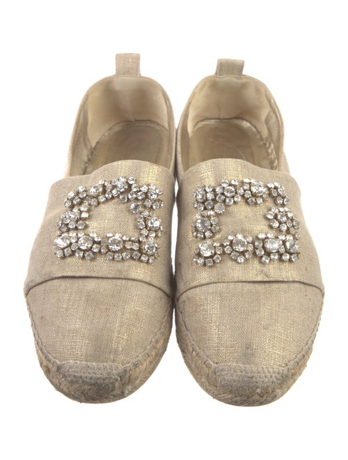 Roger Vivier Crystal Embellishments Espadrilles
