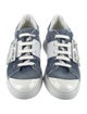 Roger Vivier Denim Colorblock Pattern Sneakers