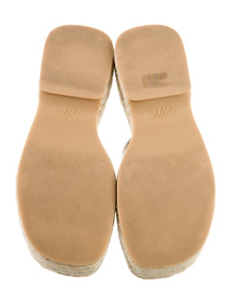 Roger Vivier Canvas Crystal Embellishments Espadrilles