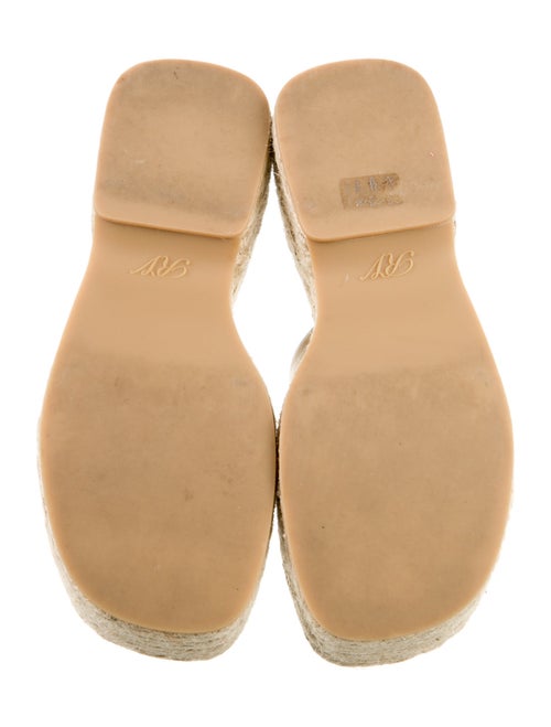 Roger Vivier Canvas Crystal Embellishments Espadrilles