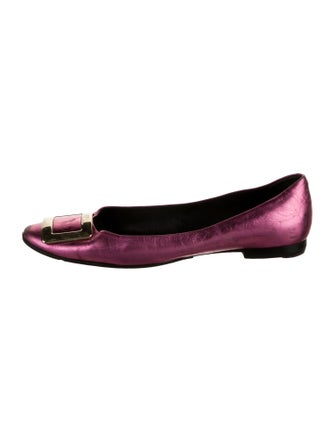Roger Vivier Suede Ballet Flats