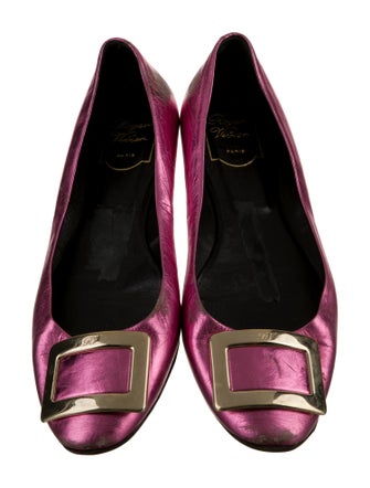 Roger Vivier Suede Ballet Flats