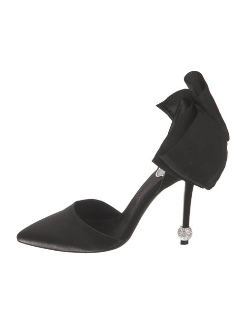 Roger Vivier Satin Bow Accents D'Orsay Pumps