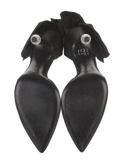 Roger Vivier Satin Bow Accents D'Orsay Pumps