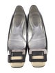Roger Vivier Patent Leather Colorblock Pattern Flats