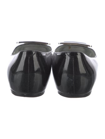 Roger Vivier Patent Leather Colorblock Pattern Flats