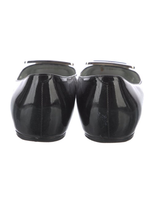 Roger Vivier Patent Leather Colorblock Pattern Flats