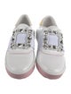 Roger Vivier Leather Colorblock Pattern Sneakers