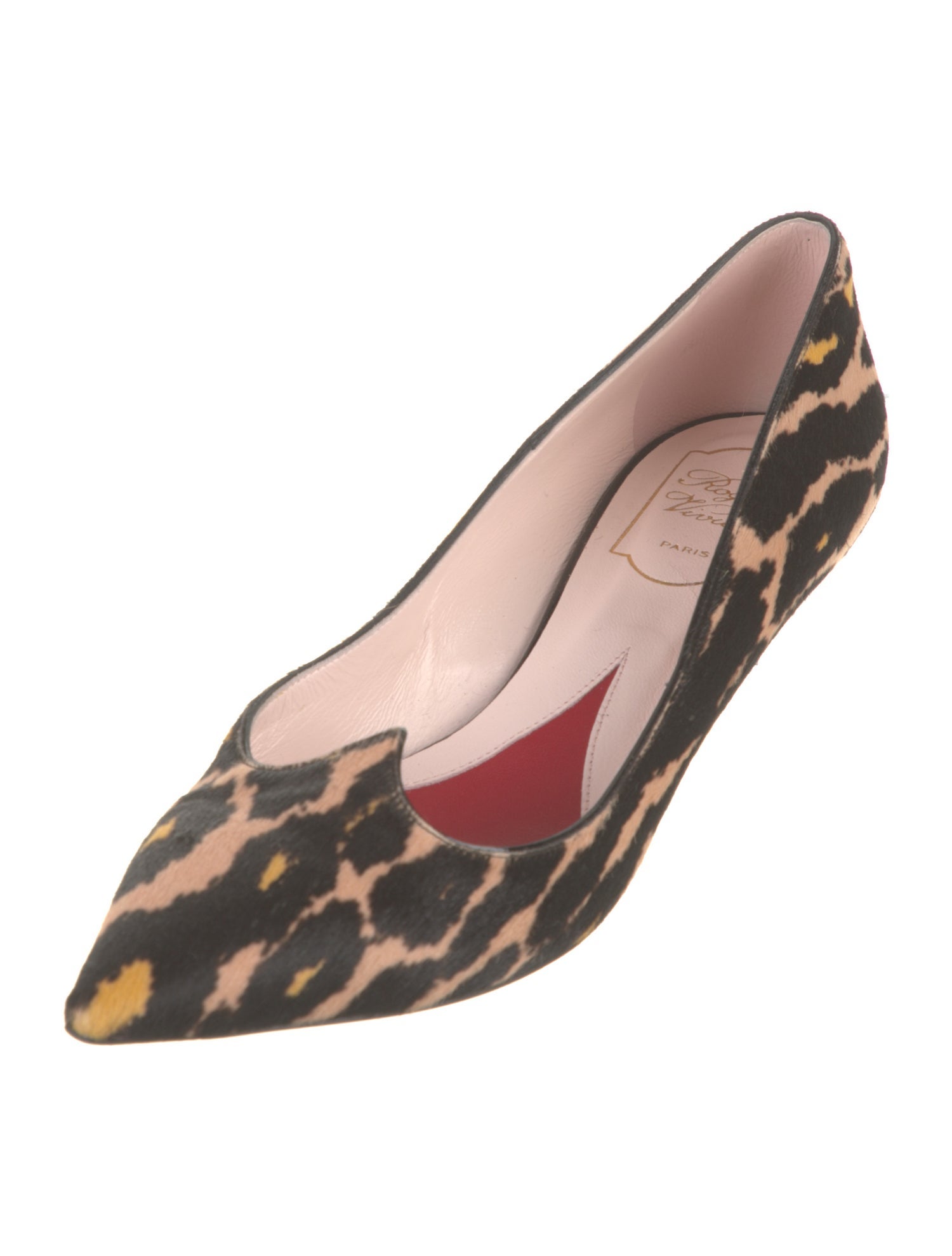 Roger Vivier Ponyhair Animal Print Ballet Flats
