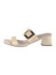 Roger Vivier Patent Leather Slides