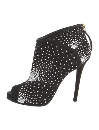 Roger Vivier Suede Printed Boots