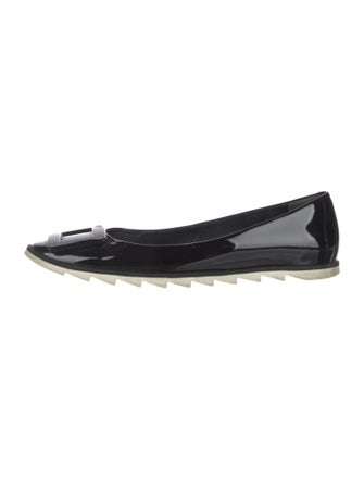 Roger Vivier Patent Leather Ballet Flats
