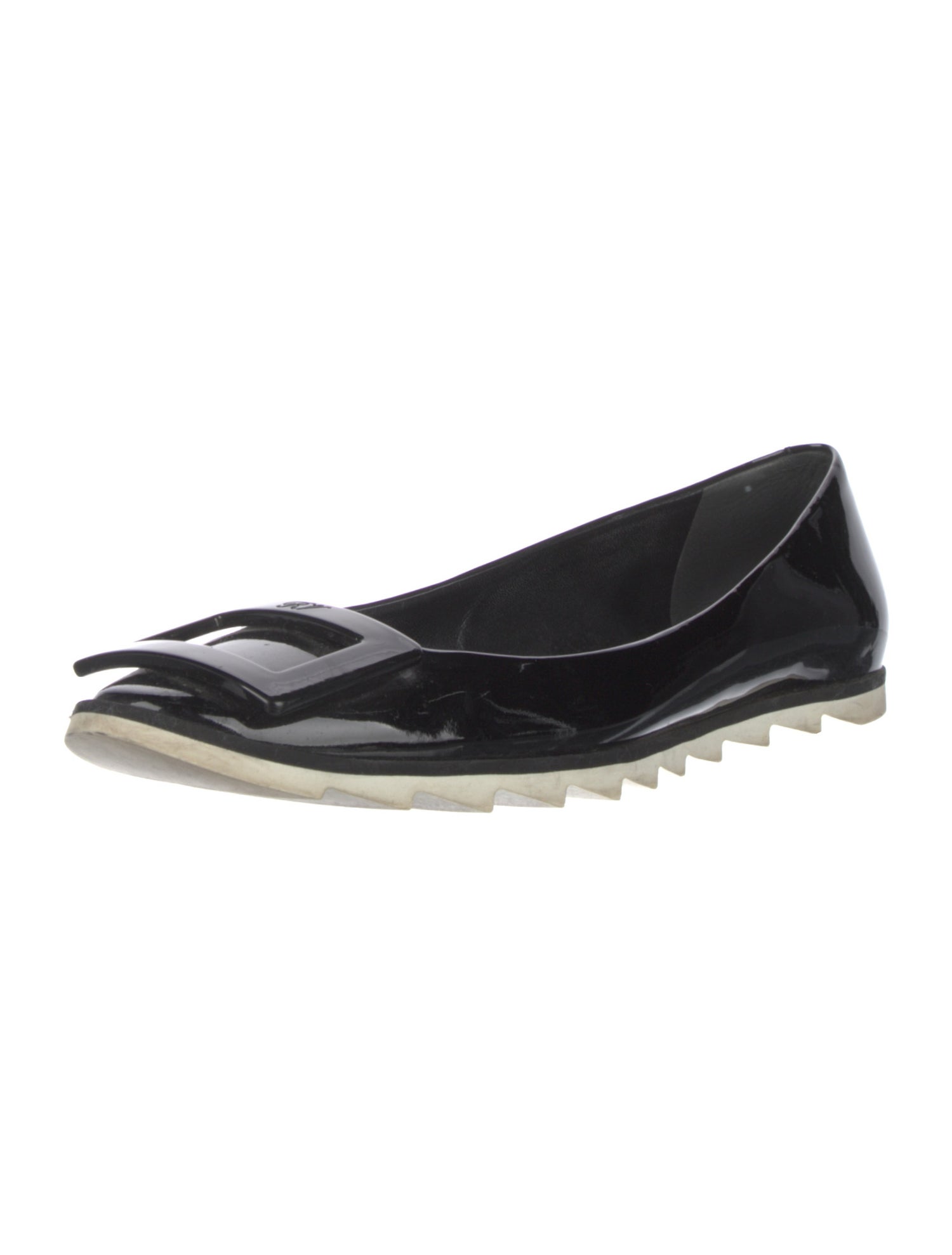 Roger Vivier Patent Leather Ballet Flats