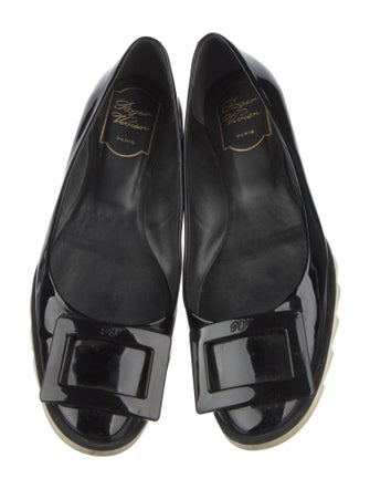Roger Vivier Patent Leather Ballet Flats