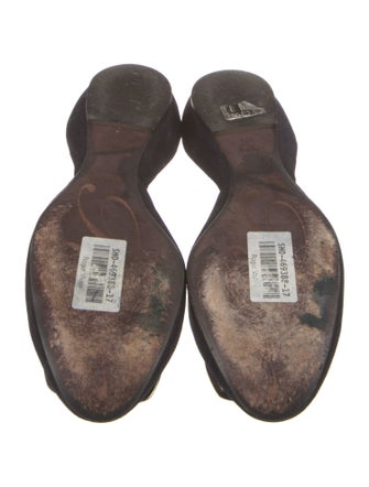 Roger Vivier Suede D'Orsay Flats