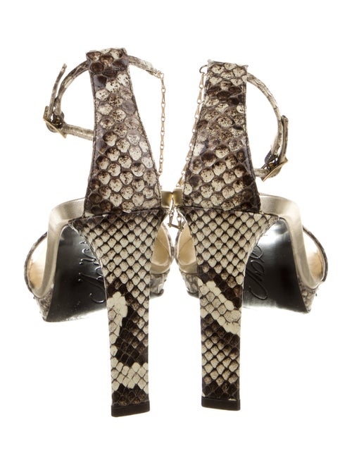 Roger Vivier Python Animal Print Sandals