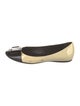 Roger Vivier Patent Leather Colorblock Pattern Ballet Flats
