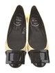 Roger Vivier Patent Leather Colorblock Pattern Ballet Flats