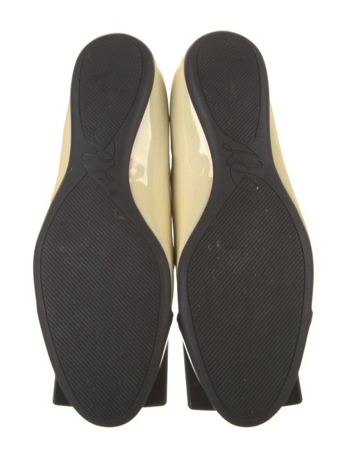 Roger Vivier Patent Leather Colorblock Pattern Ballet Flats