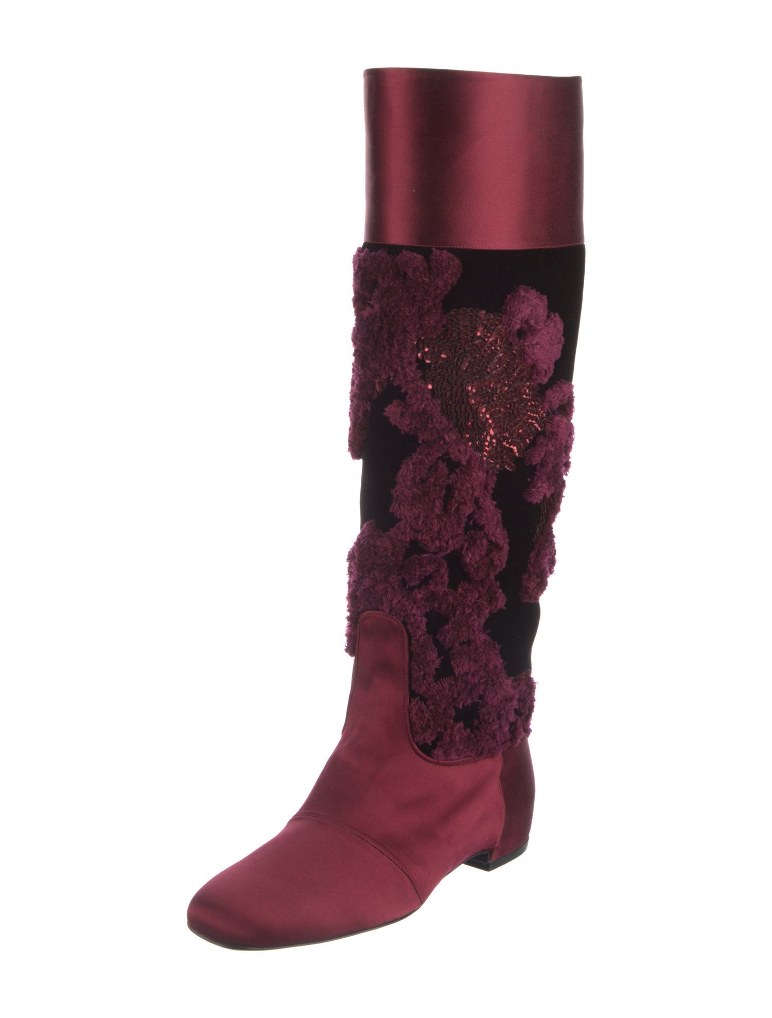 Roger Vivier Velvet Riding Boots