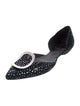 Roger Vivier Suede Polka Dot Print D'Orsay Flats