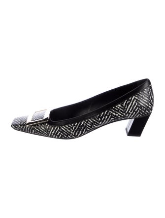 Roger Vivier Leather Printed Pumps