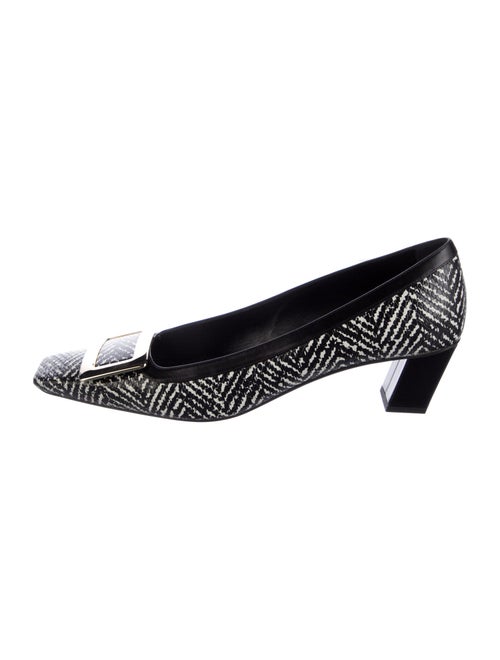 Roger Vivier Leather Printed Pumps
